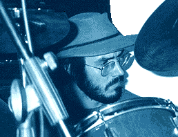 Adam at the drums